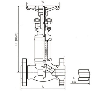 Materials of 800 Lb, Threaded, Butt-Welded or Socket Welded Ends, WB, All Weled Bellows Seal Globe Valve