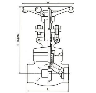 Materials of Compact Forged welded bonnet bellows seal globe valve.
