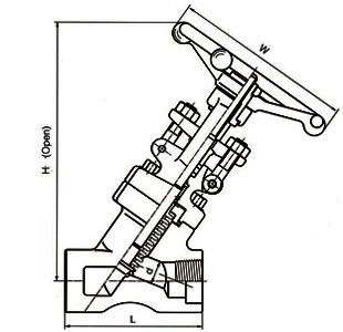 Materials of forged bolted bonnet y bellows seal globe valve.