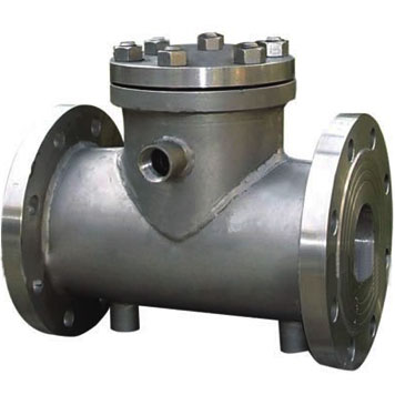 Flange jacket insluation check valves