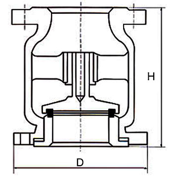 H42H/W-16 Vertical Lift Check Valve