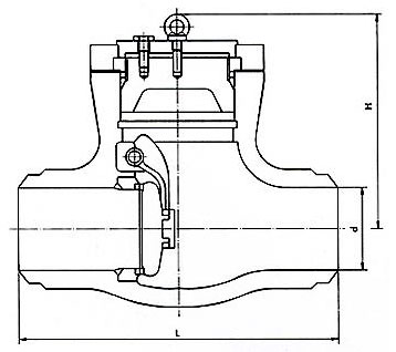Dimensions & Weights of 1500 Lb API 600 Pressure Seal Swing Check Valve