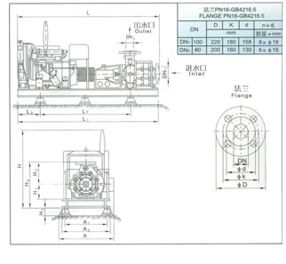 Structure Of 20l/S Xbc Type Diesed Engine Fire Pump