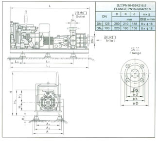 Structure Of 40/45 L/S Xbc Type Diesed Engine Fire Pump