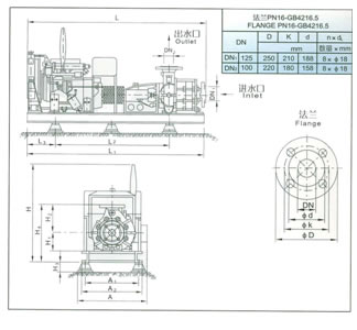 Structure Of 50/55 L/S Xbc Type Diesed Engine Fire Pump