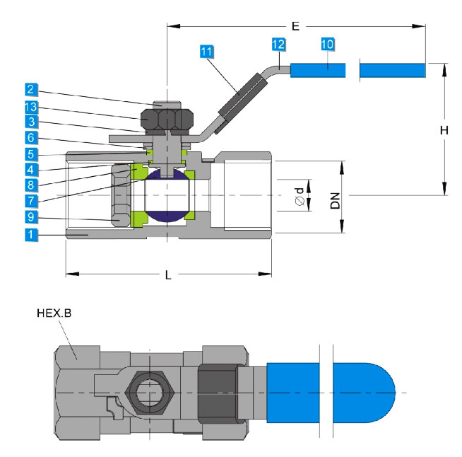 Materials of Compact One-Piece (1PC) Ball Valves