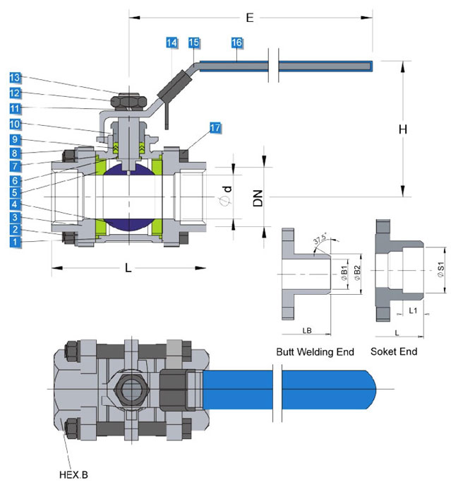 Materials of 1000 Psi / WOG-3 PC-Light Body-PTFE RTPFE PEEK PPL Seated