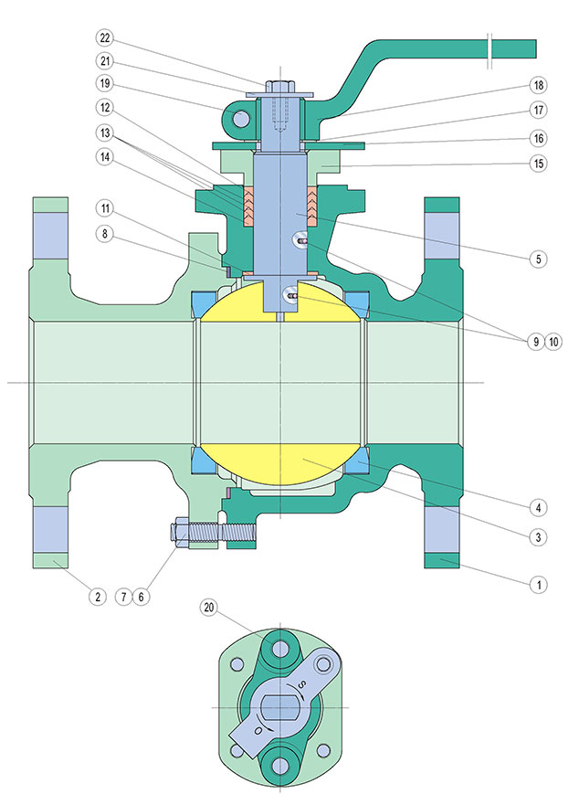 Materials of Split Body Floating Ball Valves