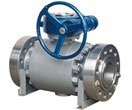 Small Size Pic of Forged CS Full Bore Trunnion Mounted Ball Valve. Click it to Read More.