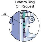 Dimensions and Weights: Lantern Ring on Request