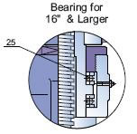 Dimensions and Weights: Bearing for 16" & Larger