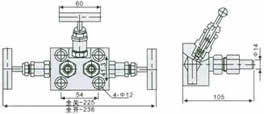 Structure of SF-2B Integrative 3-Valve Manifolds pic 2