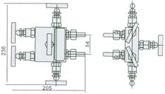 Structure of WF1/2 5-Valve Manifold pic 2