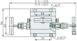 Structure of EN5-9 1151 3-Valve Manifold pic 2