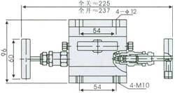 Structure of EN5-9 1151 3-Valve Manifold pic 2 