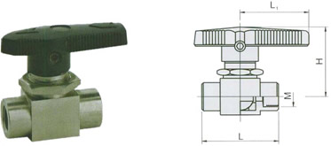 PN 6.4 MPa-Female NPT Ends-Straight Pattern-Dimensions