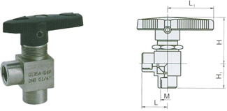 PN 6.4 MPa- Female NPT Ends-Angle Pattern-Dimensions