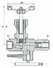 Structure of CJ123 Multi-functional Pressure Gauge Valve 