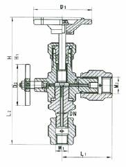 Structure of J29 Angle Pressure Gauge Valve
