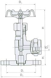 Structure of JX49W/H Flange Fluid Meter Valve 