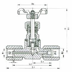 Structure of JJM1 Pressure Gauge Valve 