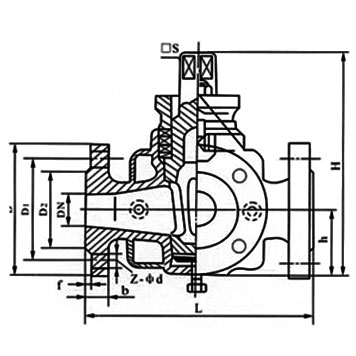 Dimensions of BX44W Threaded Plug Valve