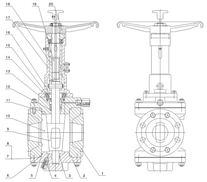 Structure of Short Pattern with Handle Wheel