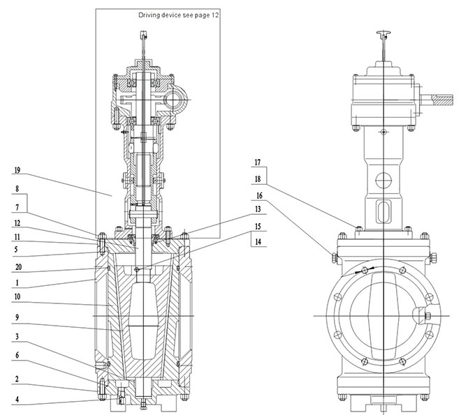 Structure of Short Pattern with Gear