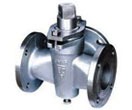 SS. 3 Way Flged Plug Valve