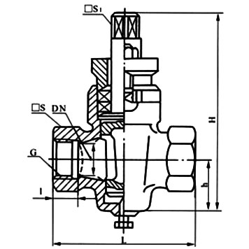 Dimensions of X13W Threaded Plug Valve