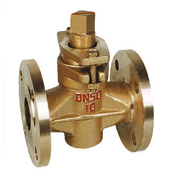 X43W Flanged Ends Brass Plug Valve