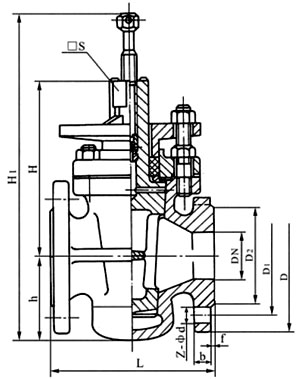 Dimensions of X47W Lubricate Plug Valve