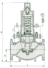 Combined type reducing valve Constructral Diagram