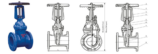 Rising stem resilient seated gate valves