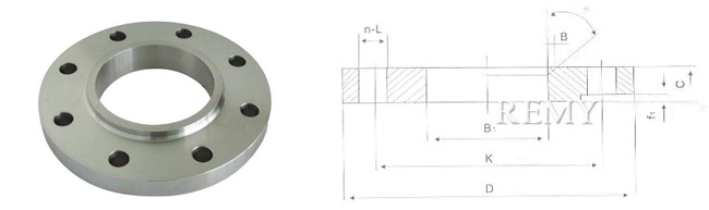 PN1.0MPa(10bar)对焊环松套钢制管法兰 