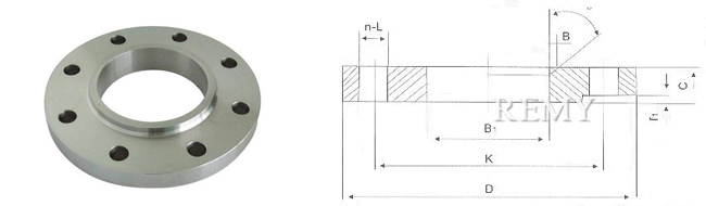 PN4.0MPa(40bar)对焊环套钢制管法兰 