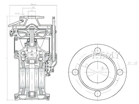 QYF25-45-5.5不锈钢潜水电泵 外形尺寸图