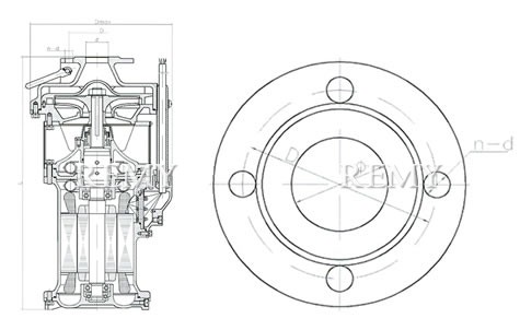 QYF65-26-7.5不锈钢潜水电泵 外形尺寸图