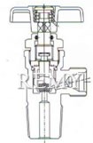 PX-32A型联结式氩气瓶阀  结构图