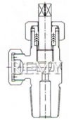 QF-10型针形式氯气瓶阀 结构图