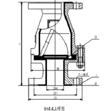 Dimensions & Weights of Rubber / PTFE / FEP / PFA Lined Flapper Swing Check Valve