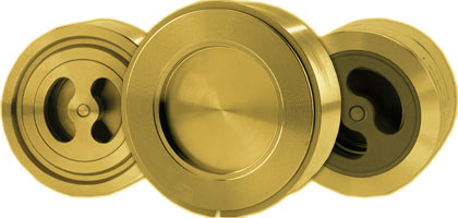 H72X Brass Compact Wafer Silent Check Valve