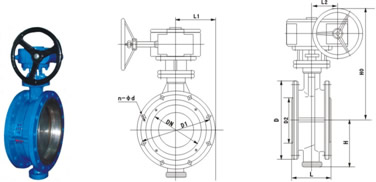 Double Offset Butterfly Valves, Flanged