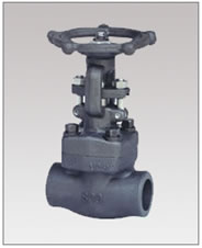 Forged Steel Bolted Bonnet Gate Valves, Threaded and Socket weld