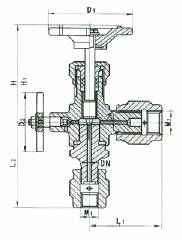 Structure of J29 Angle Pressure Gauge Valve 