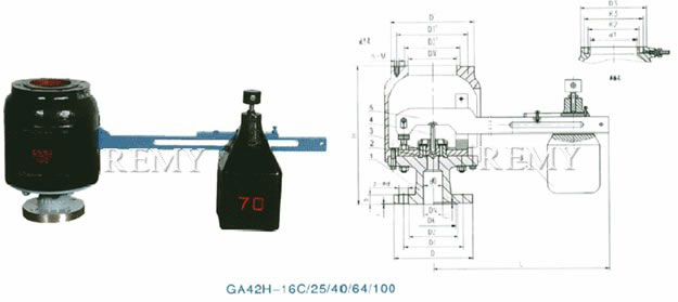 GA42H单杠杆安全阀