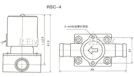 RSC家用机放水阀 结构图1