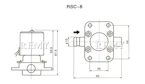 RSC家用机放水阀 结构图2