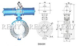 D643H法兰式多层次金属硬密封蝶阀
