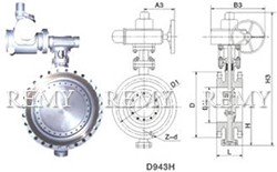 D943H法兰式多层次金属硬密封蝶阀